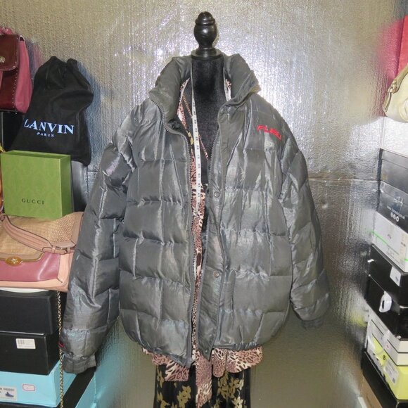 FUBU For Us By Us Endurance Sports Dark Grey Men's Puffer Down Jacket XL NWOT